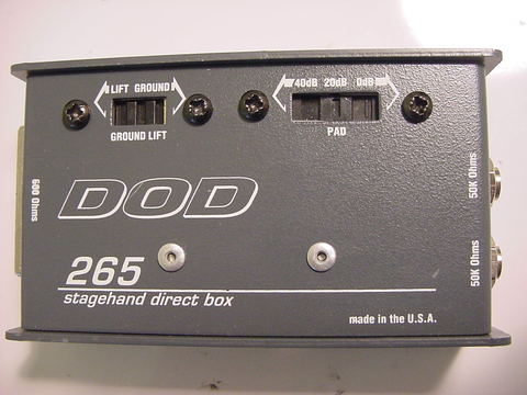 DOD 265 Stagehand Direct Box - Click Image to Close